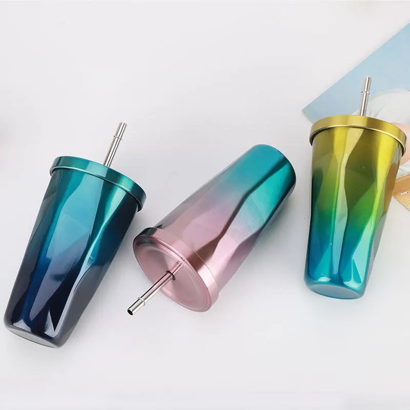 
WeVi insulated water color changing slim bar accessories for drinking slim tumbler with straw 