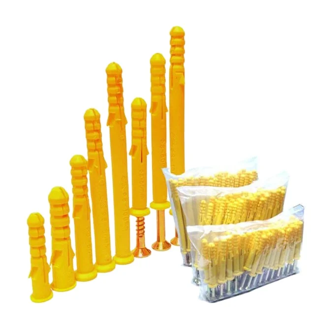 Настенная вилка M6 X 30 мм/пластиковый анкер/нейлоновый крепежный анкер с винтом