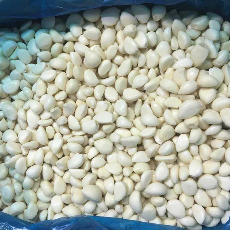 BRC certified new crop frozen peeled garlic cloves made in China frozen garlic for export