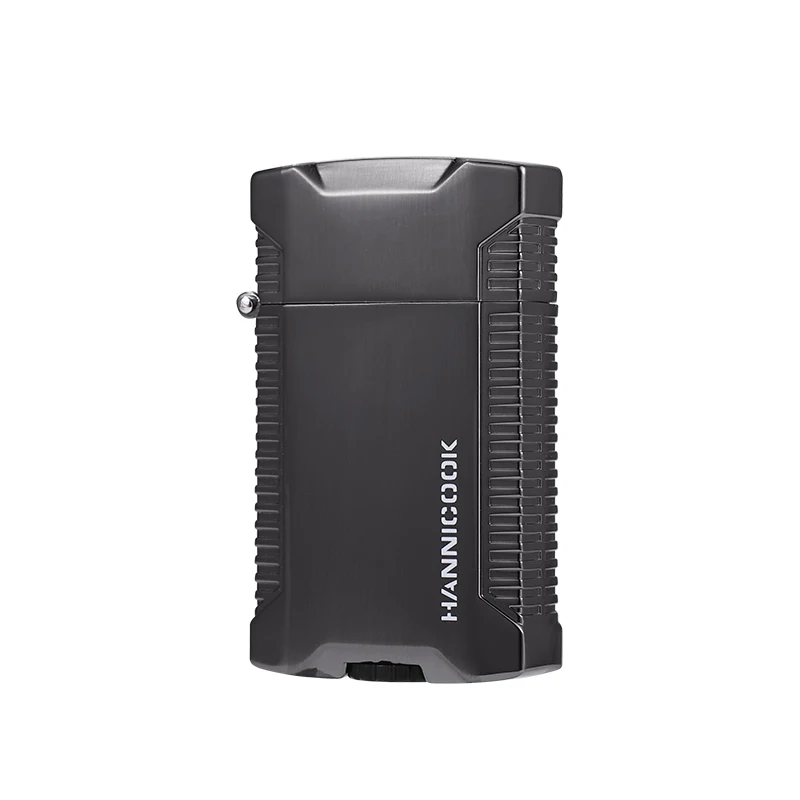 Wholesale Windproof Lighter Inflatable 2 Jet Blue Flame Gift Box Safe And Durable Custom Logo Smoking Accessories