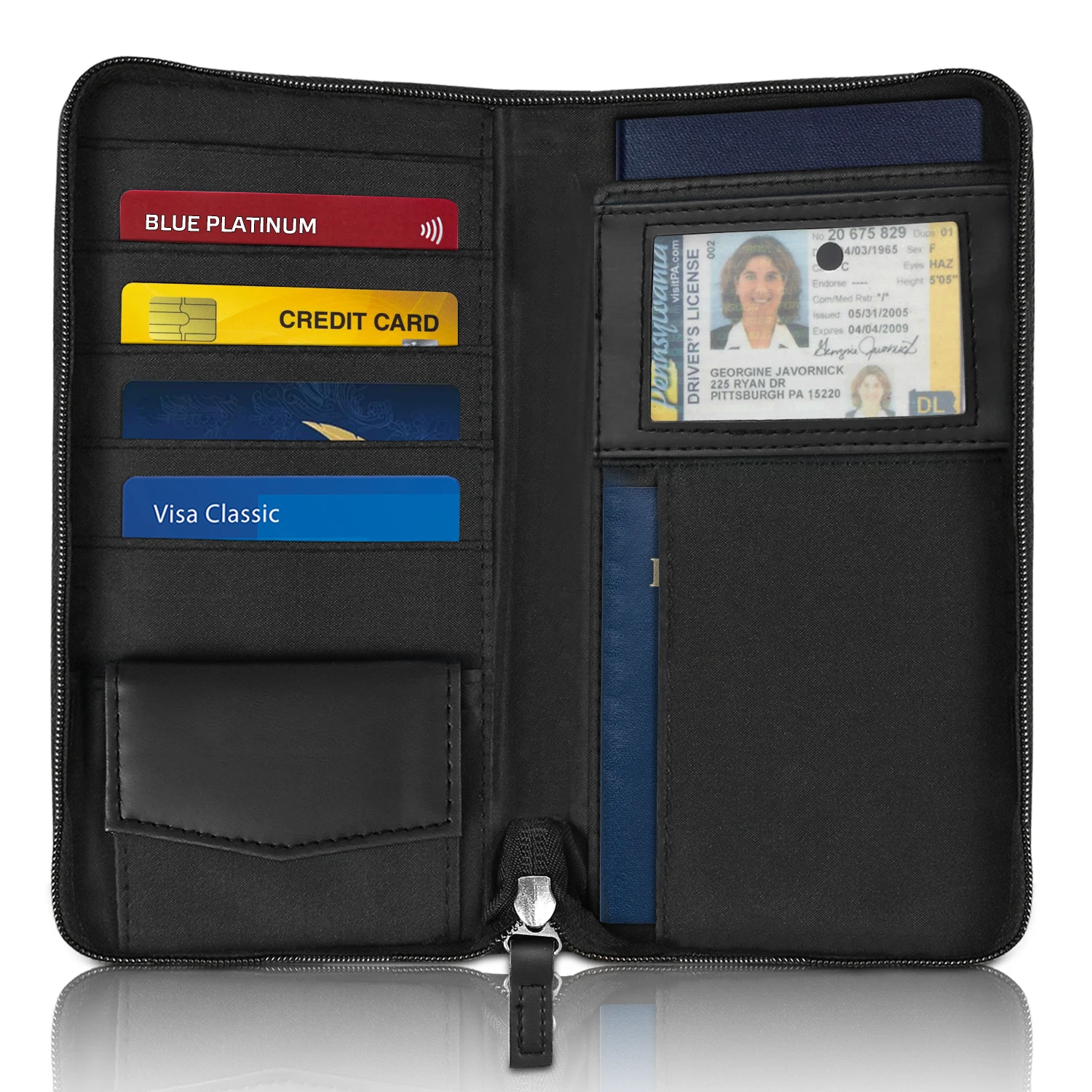 Travel Passport Ticket Wallet Passport Covers Rfld Blocking Family Passport Holder Waterproof Travel Document Organizer