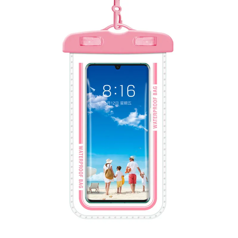 Clear Color Print Dry Pvc Swimming Pouch Accessories Approves Water Cellphone Mobile Cases Waterproof Cell Phone Bag