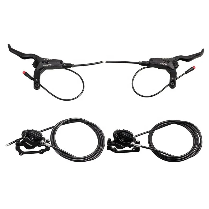 NUTT A5-D Hydraulic Disc Brake Set for Electric Scooter Magnetic Induction Power-off Oil Brake Caliper Right side Installation