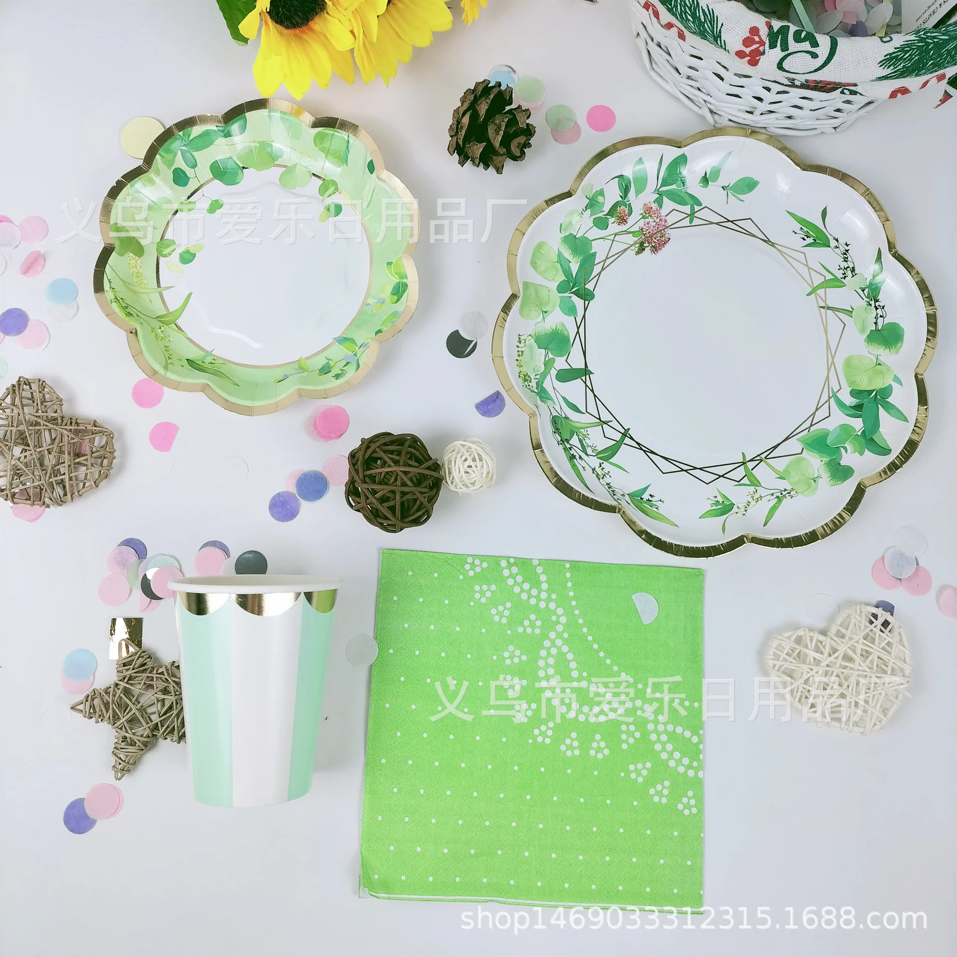 Plamy Cartoon animal theme party Forest Jungle Zoo party decoration paper cup paper towel banner tablecloth paper plate set