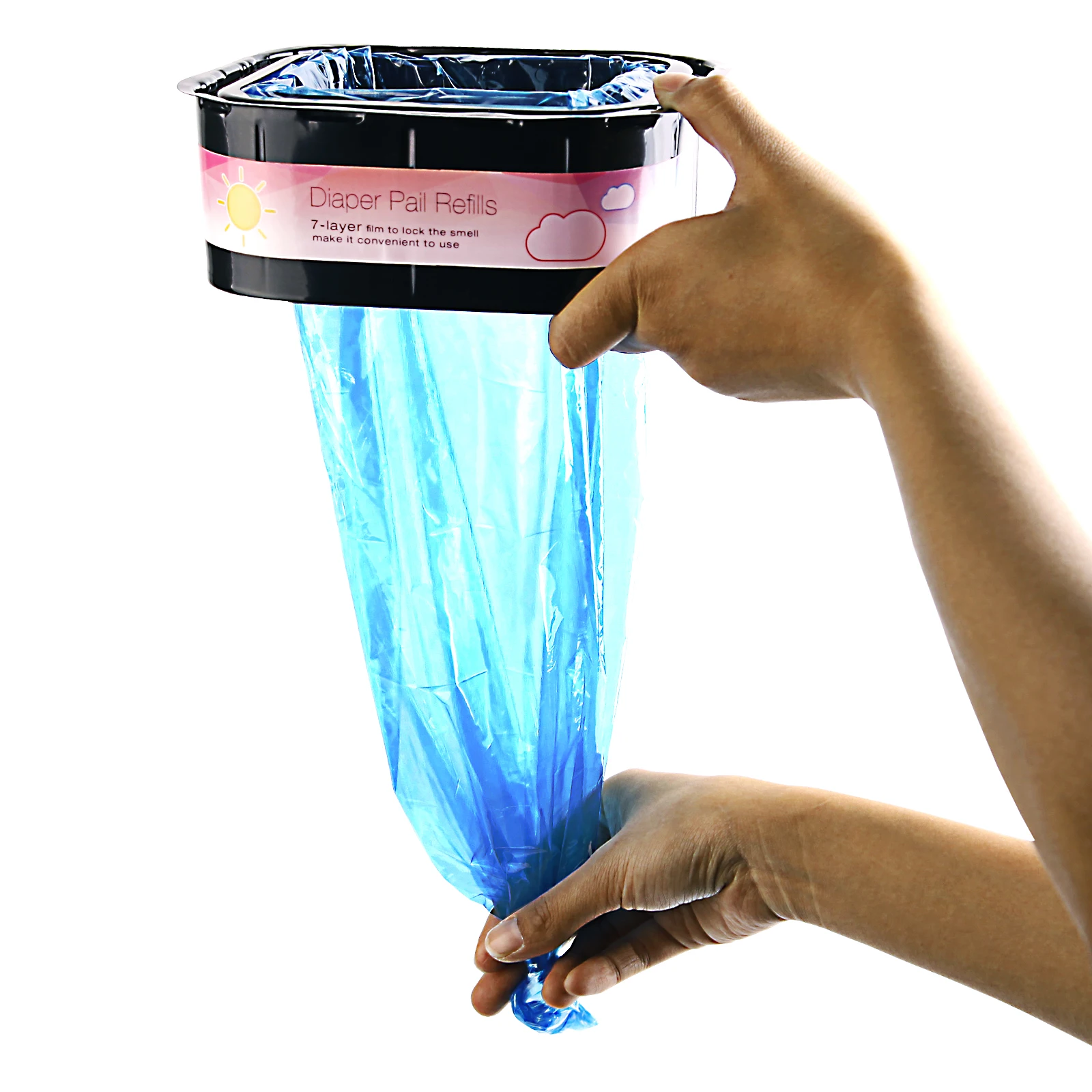 Jumbo Cat Litter Refills Bags Cat Litter Bags Compatible with Your Genie Litter Refill (NOT Compatible with XL Pails) Black