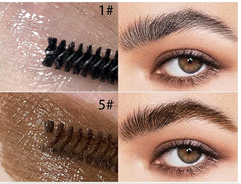 Eyebrow Gel Tint Stamp Private Label Waterproof brow gel eyebrow tint dark brown dye enhancer eyebrow gel With brush