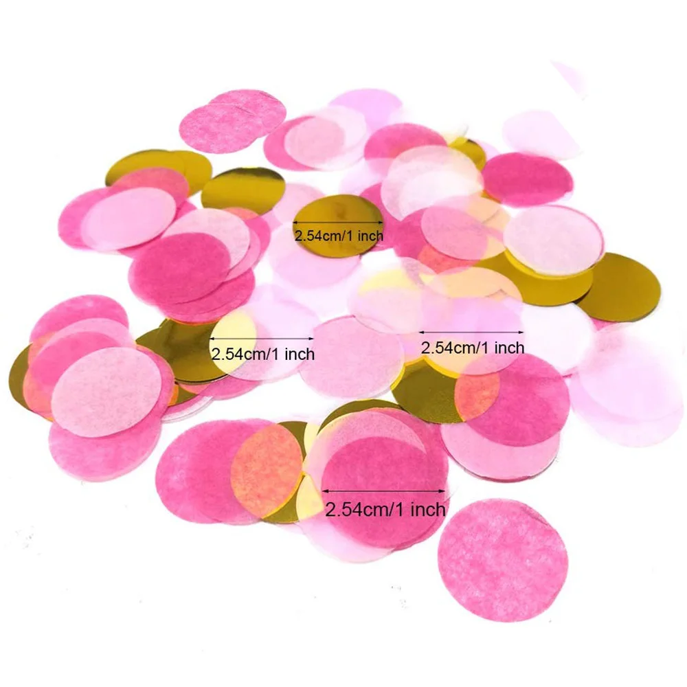 
5000 Pieces Paper Table Confetti Circles, Party Confetti Dots for Wedding, Holiday, Anniversary, Birthday 1 Inch 