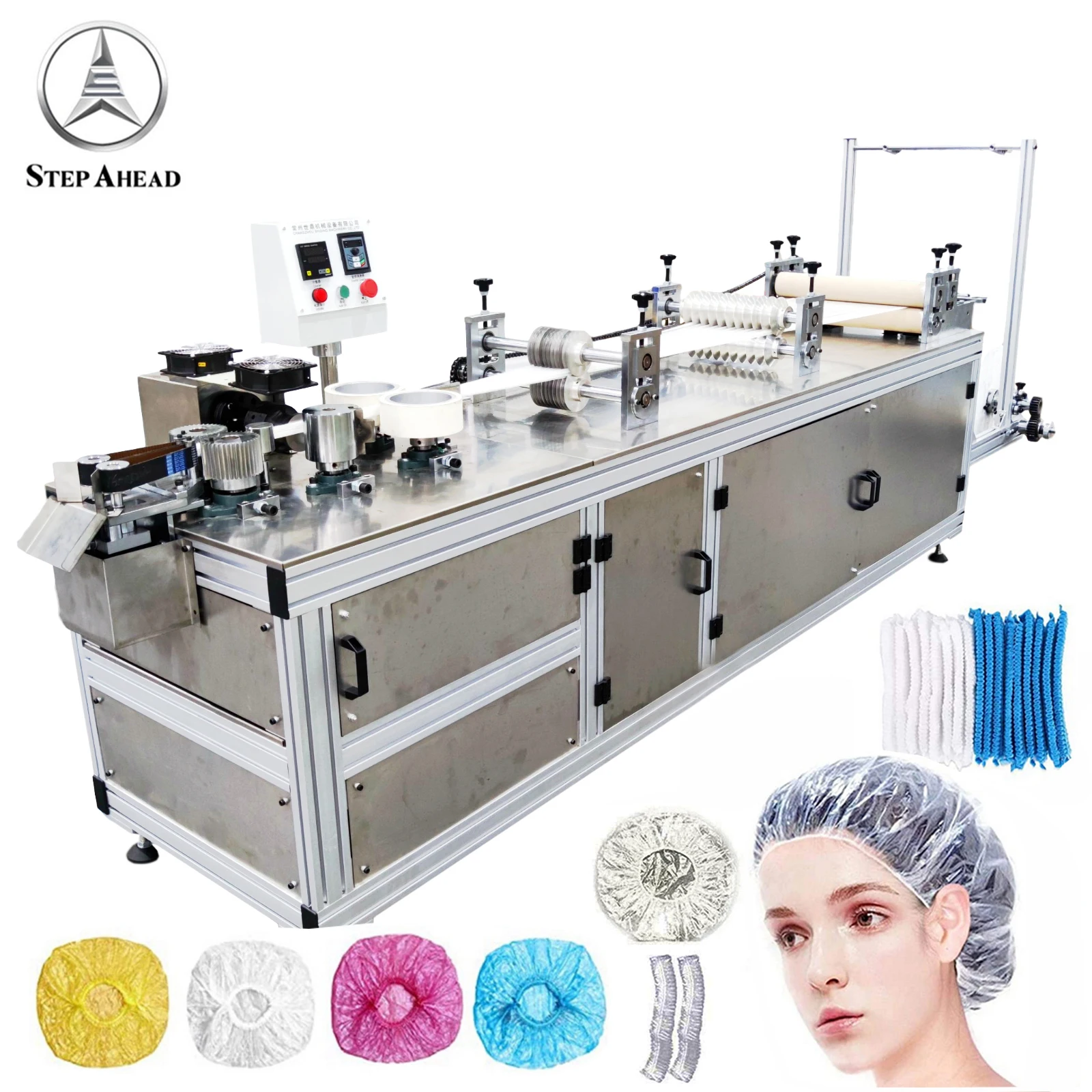 Medical Cleanroom Food Industry Pp Nonwoven Disposable Bouffant Cap Head Covers Making