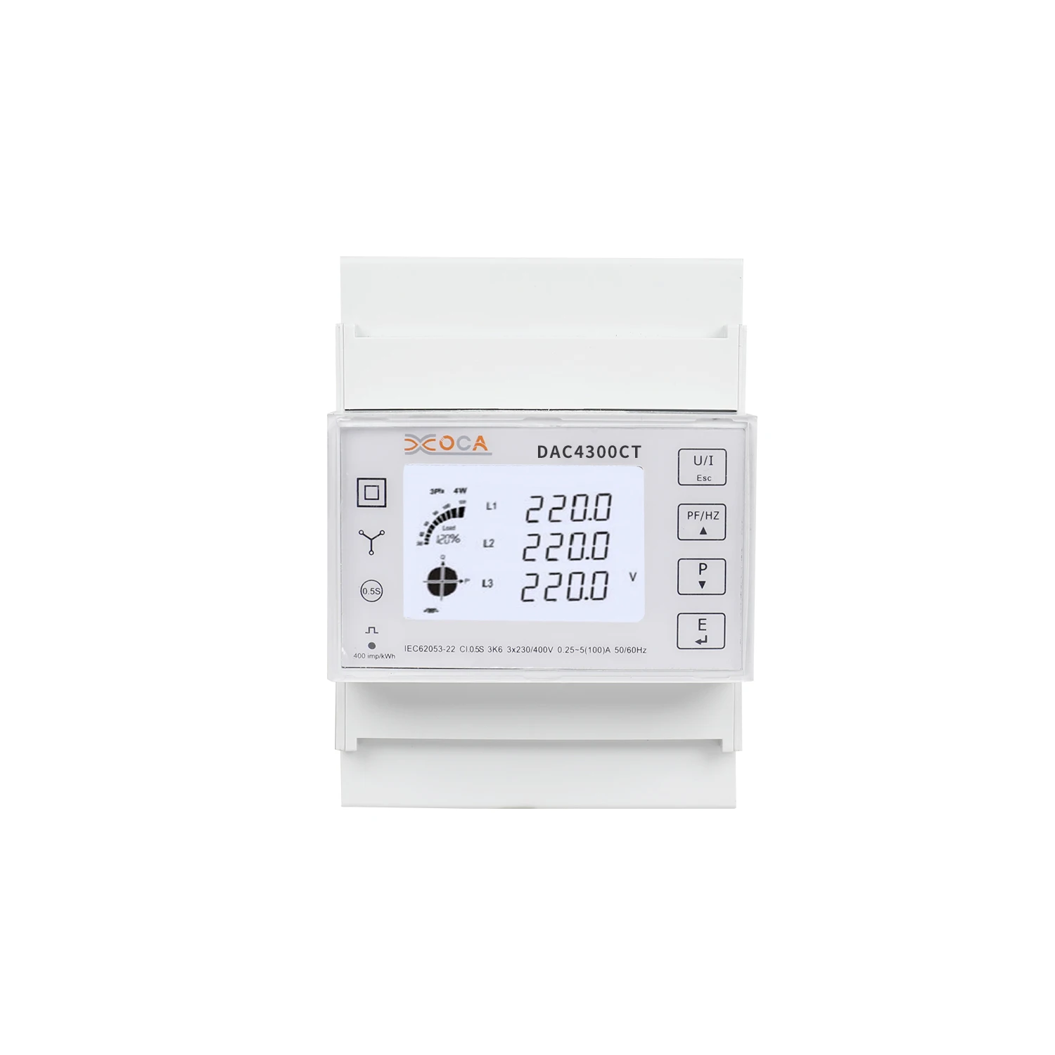 DAC4300CT DIN RAIL три фазным измерителем мощности Многофункциональный умный счетчик электроэнергии счетчик энергии