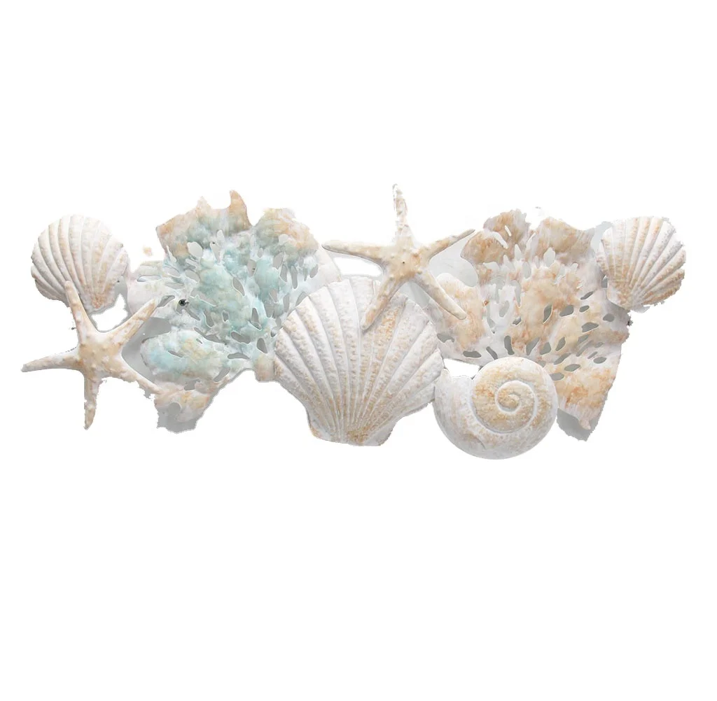 New design tropical metal wall decor sea coral hanging art decor
