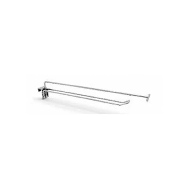 H-19 Cheap Price Metal Single Slatwall Chrome Hanging Display Stands Shelf Hook