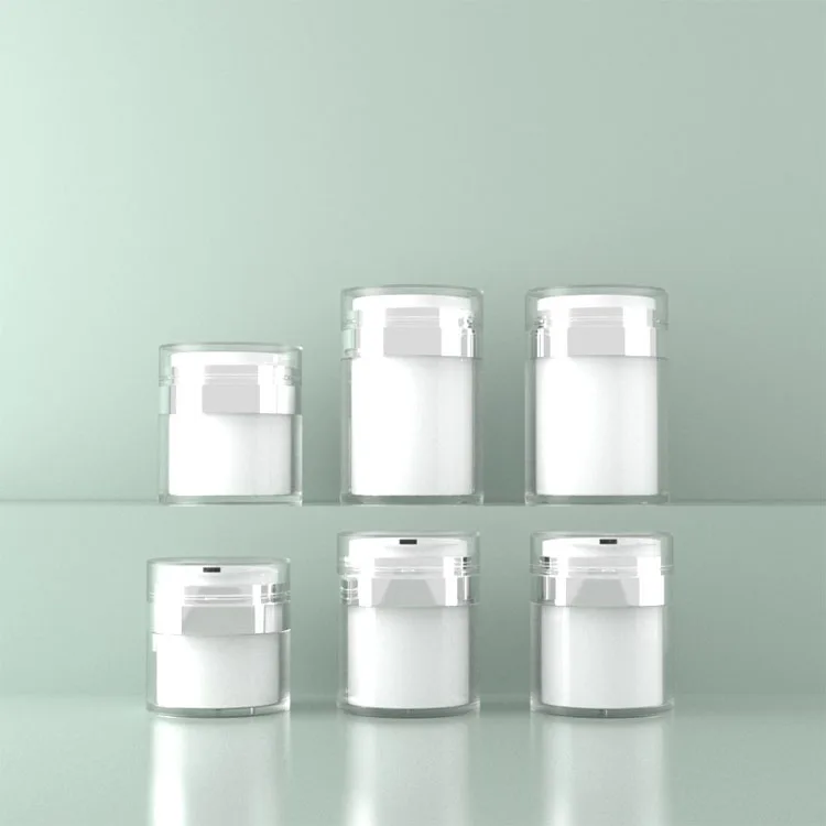 2024 New plastic cosmetic jars white plastic jar luxury sweet plastic cosmetic jar frosted