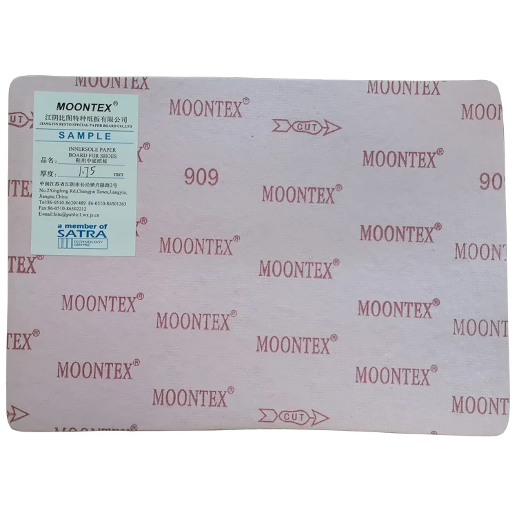 Excellent china 909 shoe making materials of paper insole board