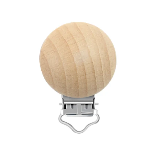 High quality baby pacifer clip suspender clip wood