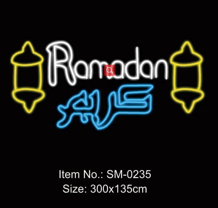 STARKING Outdoor use 3D Ramadan star motif lights moon motif light for shopping mall decoration