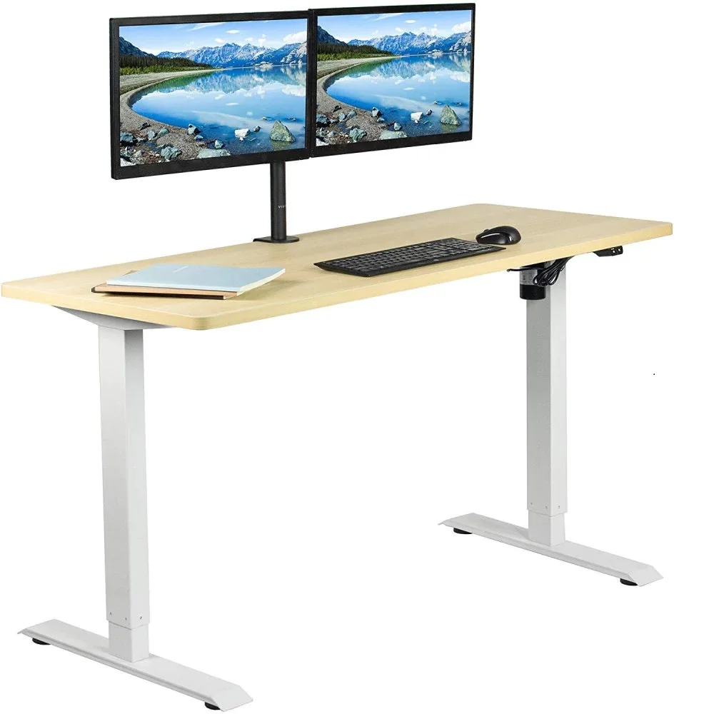 Modern Office Home Standing Desk Frame Adjustable Height Table Sit Stand up Office Desk