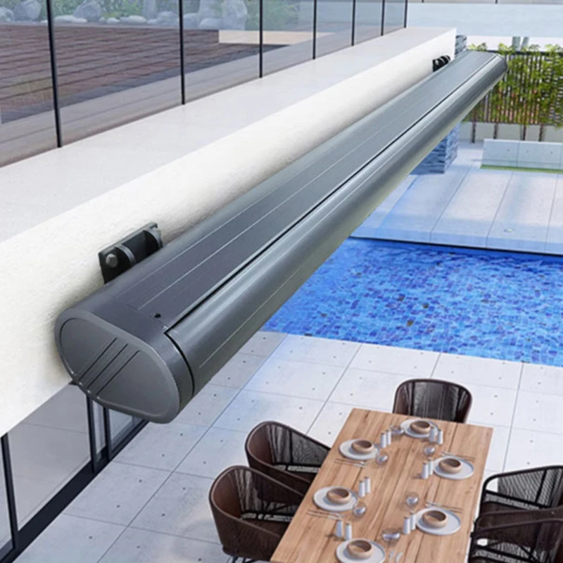 High Quality motorized retractable awning pergola folding arm awning  waterproof awning for shade