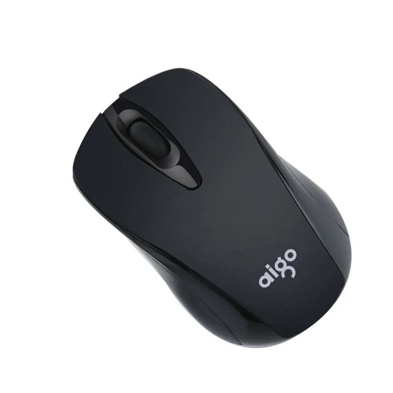 Aigo 2.4Ghz Black Wireless Charge Mouse with Battery