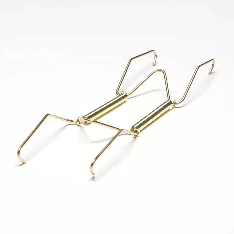 Metal Decorative spring hanging plate hooks racks for W-shaped plates of various sizes