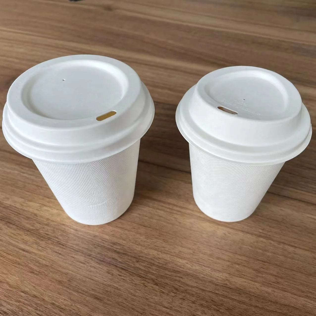 Biodegradable disposable compostable 8oz 12oz 120ml sugarcane pulp coffee tea cup eco-friendly disposable party cup with lid