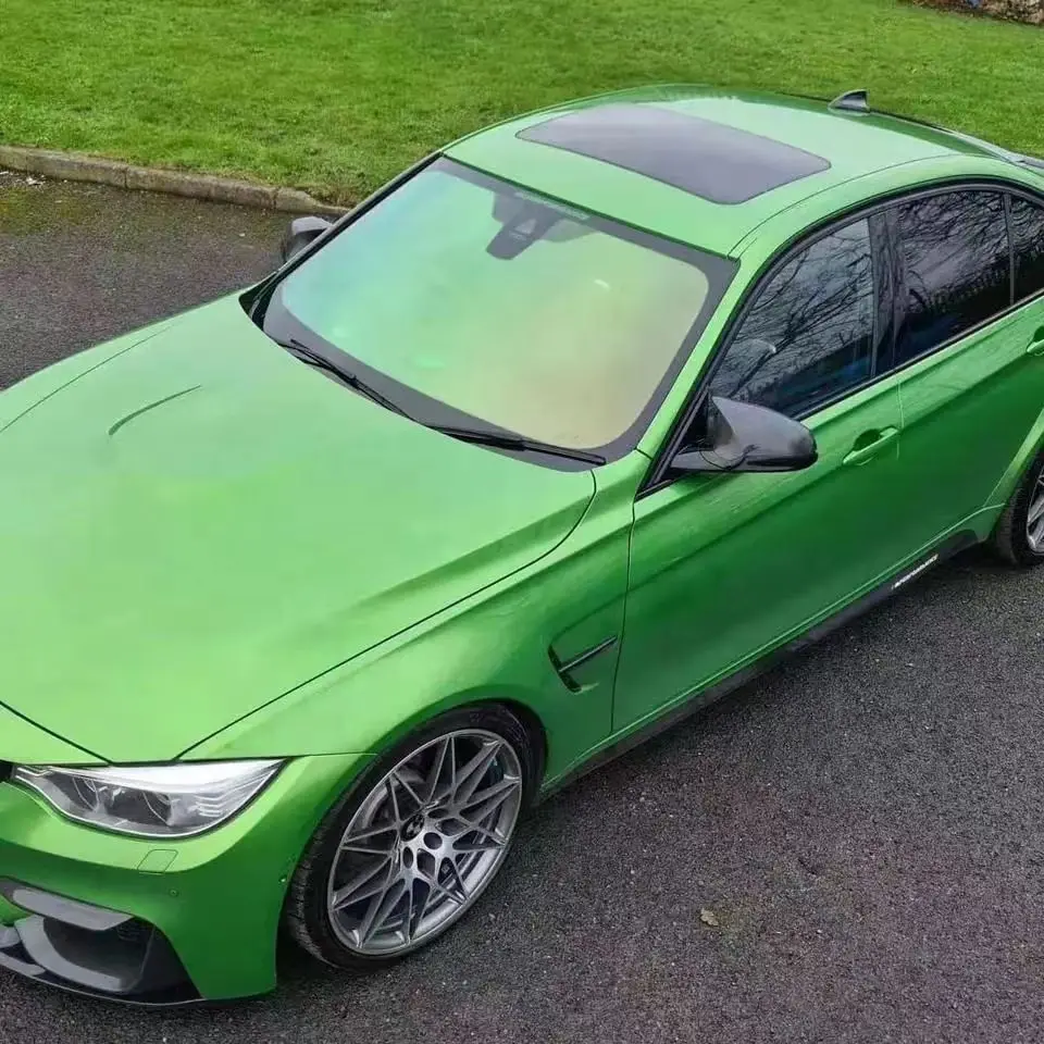 Высокое качество от синего до зеленого цвета фиолетовый автомобиль Хамелеон синий оттенок окна для автомобиля 2mil 1 рулон 52*30