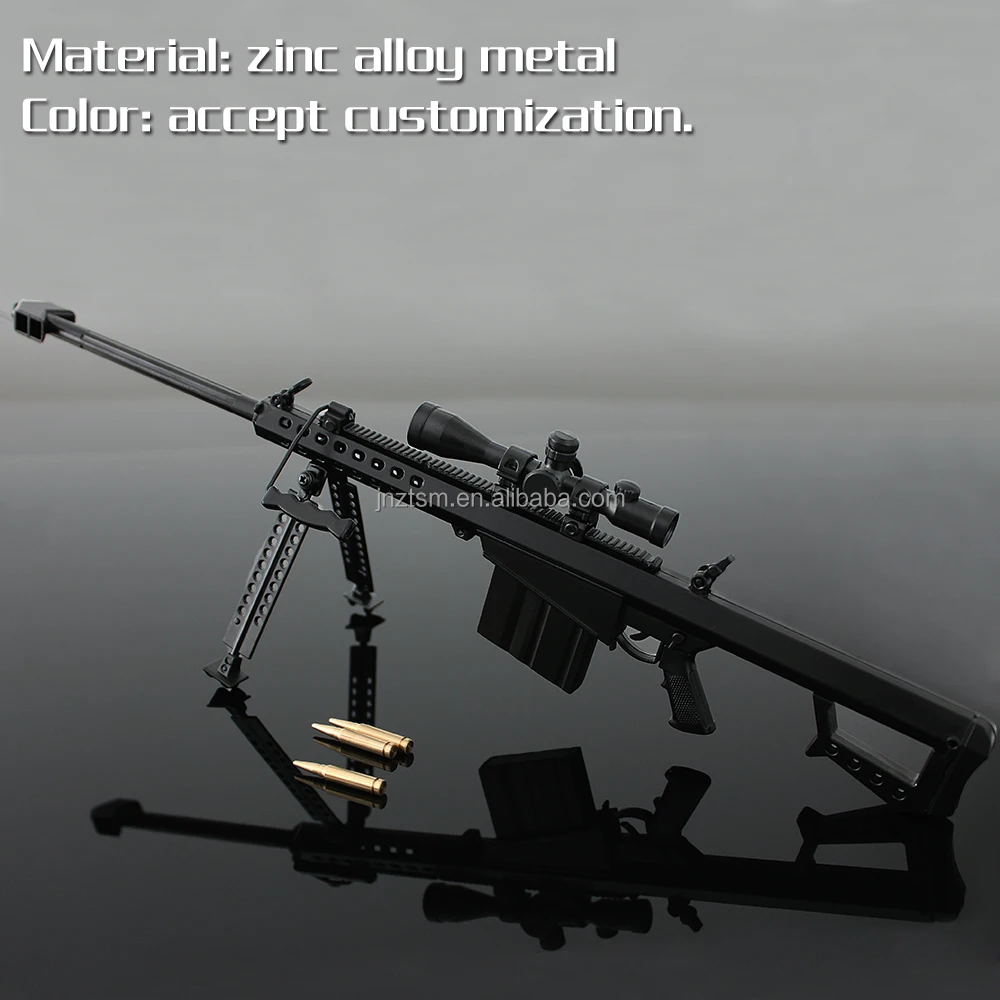 Wholesale Zinc Alloy 1:4 Scale Die Cast Metal Model Toy Gun 28CM Mini Beretta For Kids