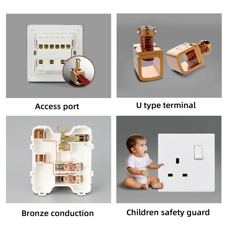 Wall sockets and switches electrical uk standard electric accessories switches sockets