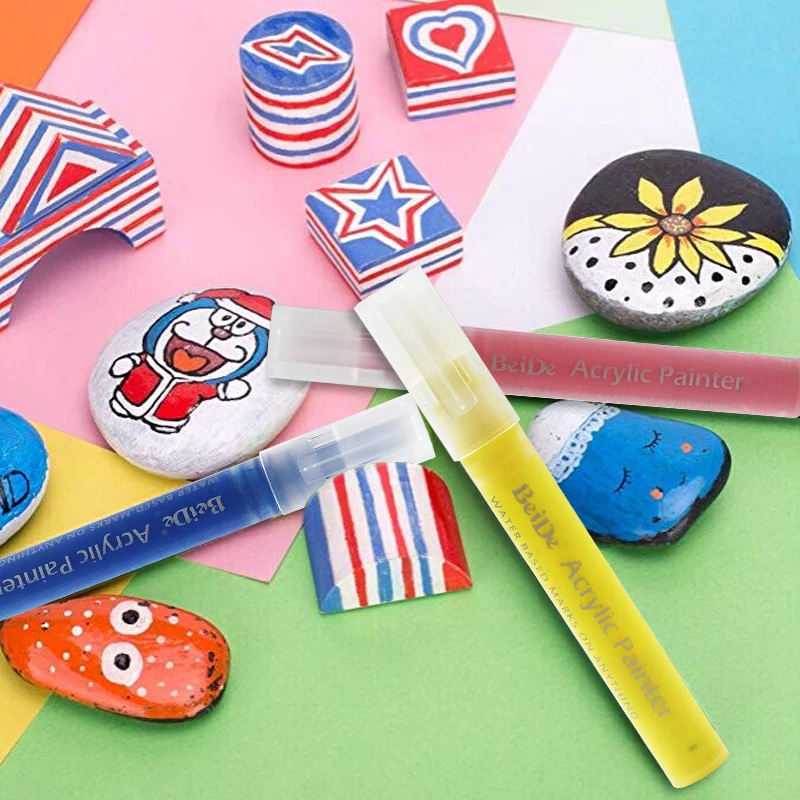 На водной основе, Перманентная маркерная все пористая поверхность Перманентный Сделай Сам акриловая краска ручки