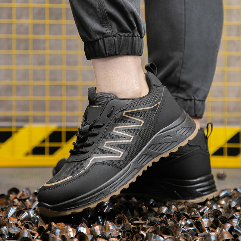 2024 Anti-smash Insulation 6kv Safety Shoes Anti Puncture PU Injection Outsole Breathable Mesh Work Boots