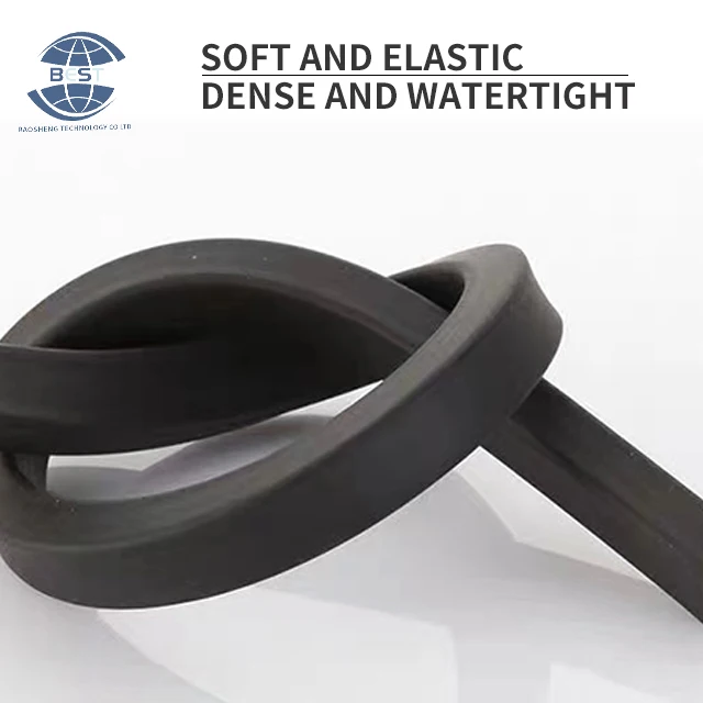 Support non-standard custom embedded steel bar temperature resistant rubber sealing strip for car window sealing