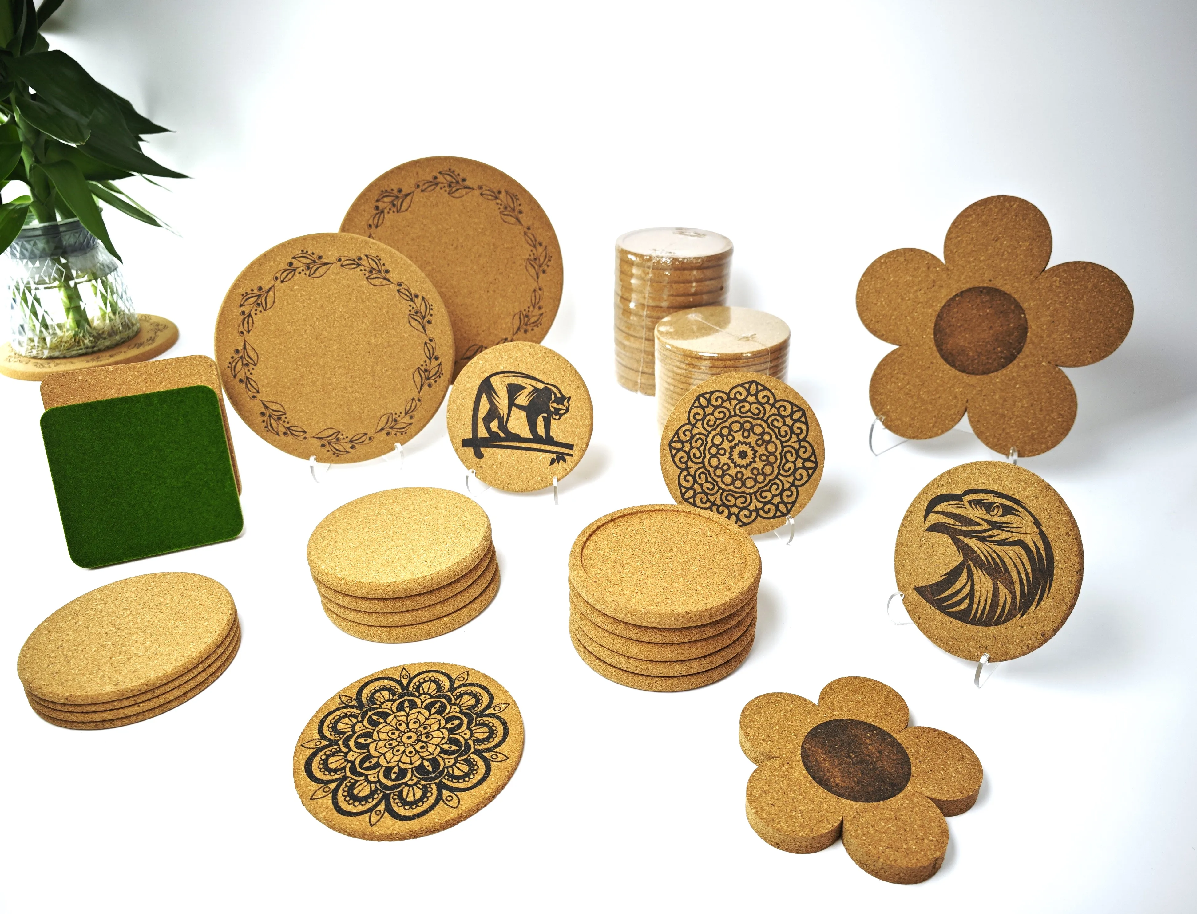 Factory Supply Hot Sale Durable Cork Pan Mat and Cork Pot Holder for High Temperatures in Kitchen