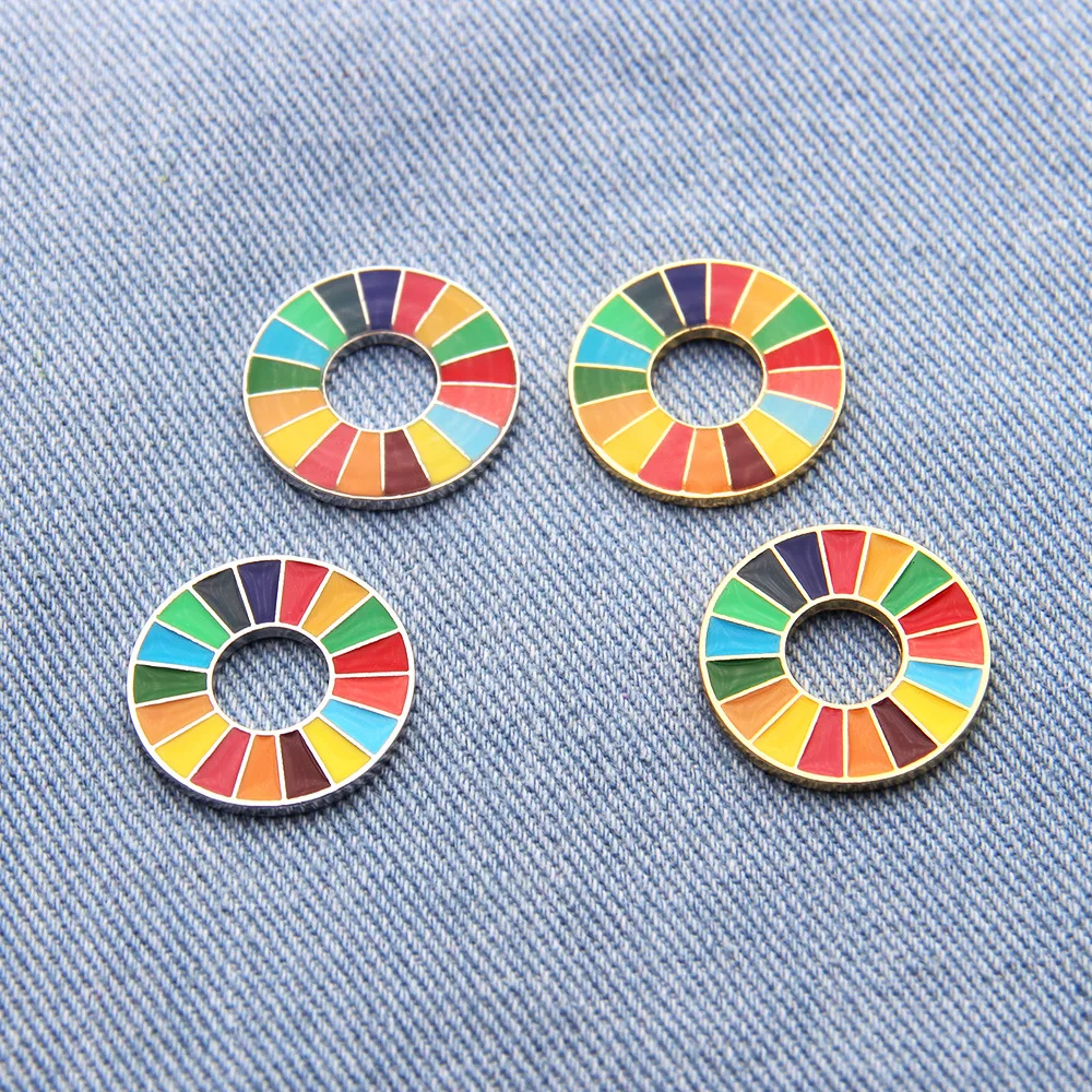 Metal crafts cheap wholesale rainbow lapel pin metal hat pins soft enamel rainbow pin badge