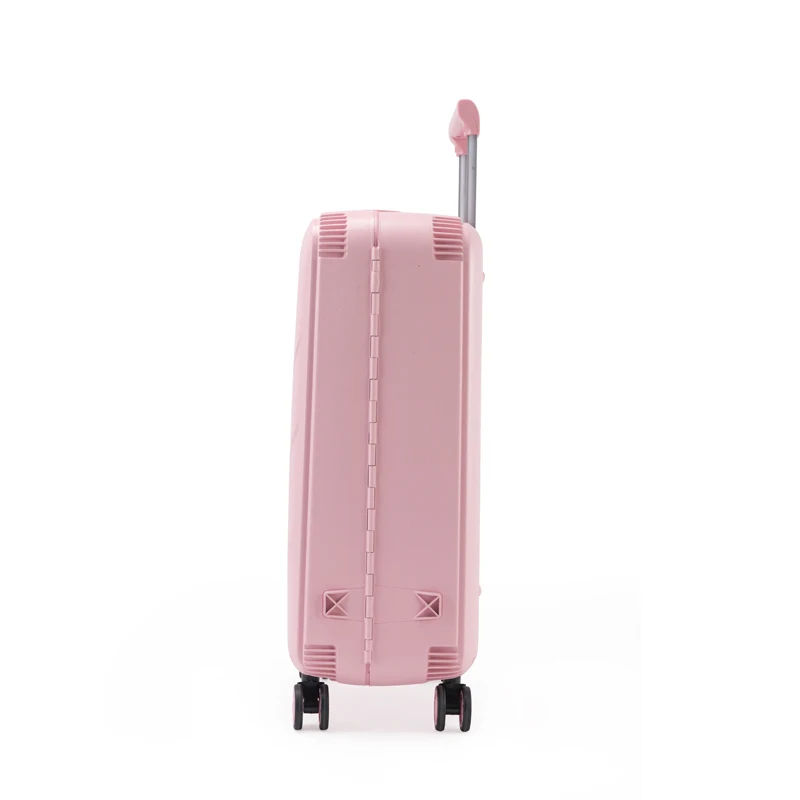 PP Custom Made Lightweight Carry On Pink Luggage Suitcases Trolley 4 PCS Travel Luggage Sets Rolling Luggage With Cosmetic Case