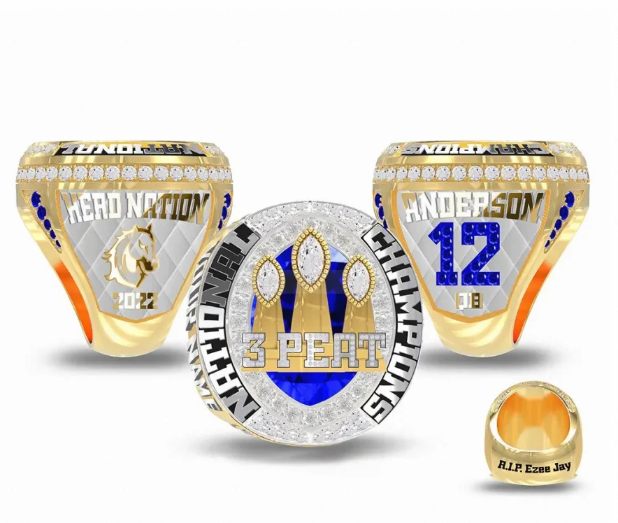 High Quality Custom Team Champions Ring for Basketball Ice Hockey Football Baseball & Softball Heart-Shaped Jewelry for Weddings