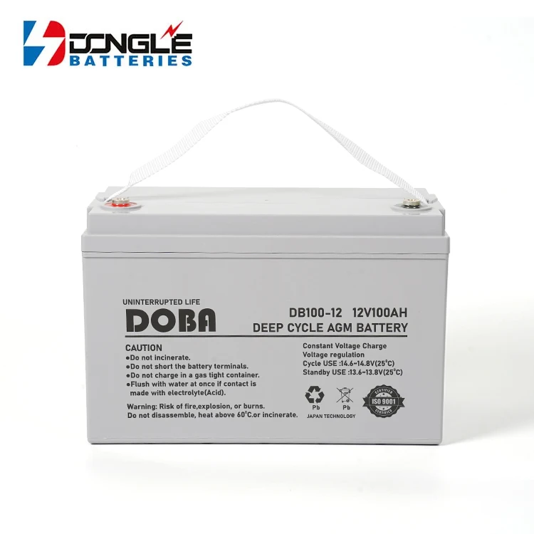 Dongle Wholesale Price Industry DB100-12 Inverter Lead Acid AGM Gel 12V 100Ah Solar Battery