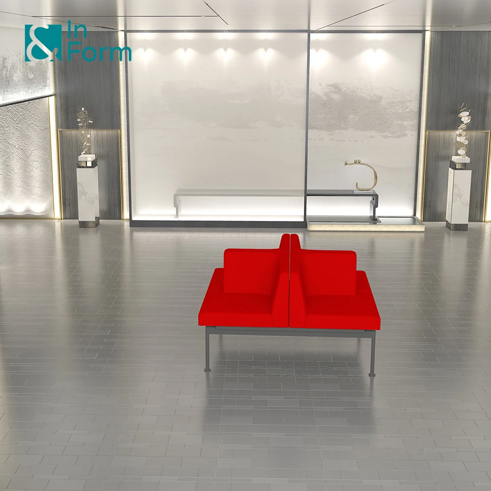 Contract Furniture Commercial Clinic Hospital Dental Department Waiting Reception Area Sectional Modular Corner Sofa Set