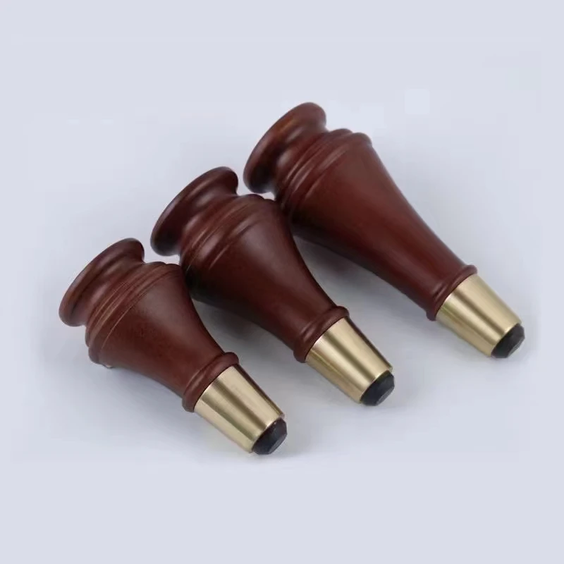 black shiny wood sofa  bed leg base part