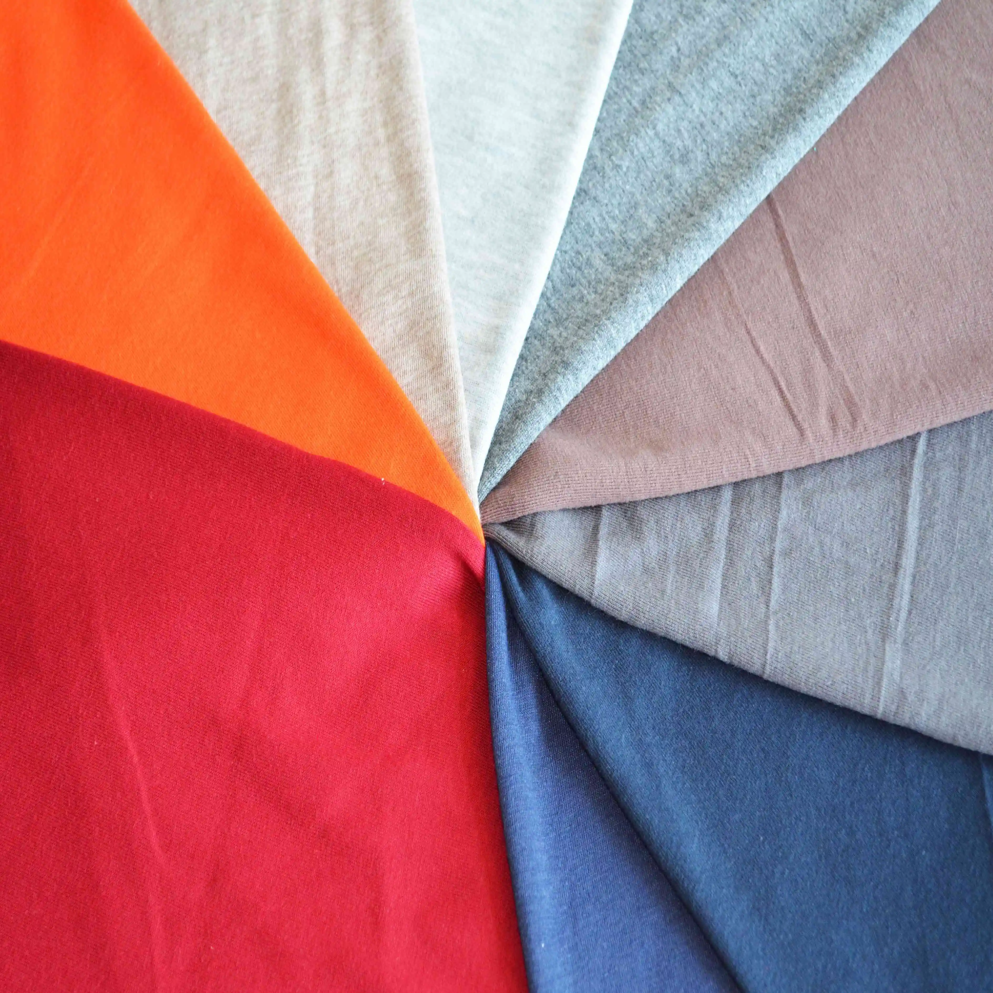 32S 100% combed cotton  single jersey knitted fabric for T shirt or lining