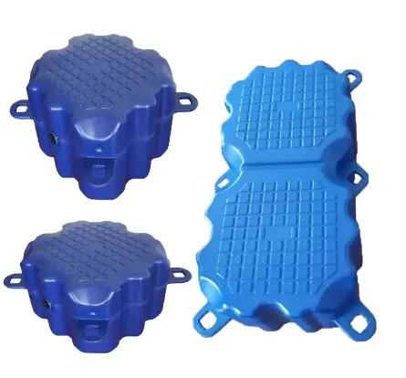 Customized colors HDPE modular Plastic Jet ski float tank Stable Marina floating pontoon dock made in china