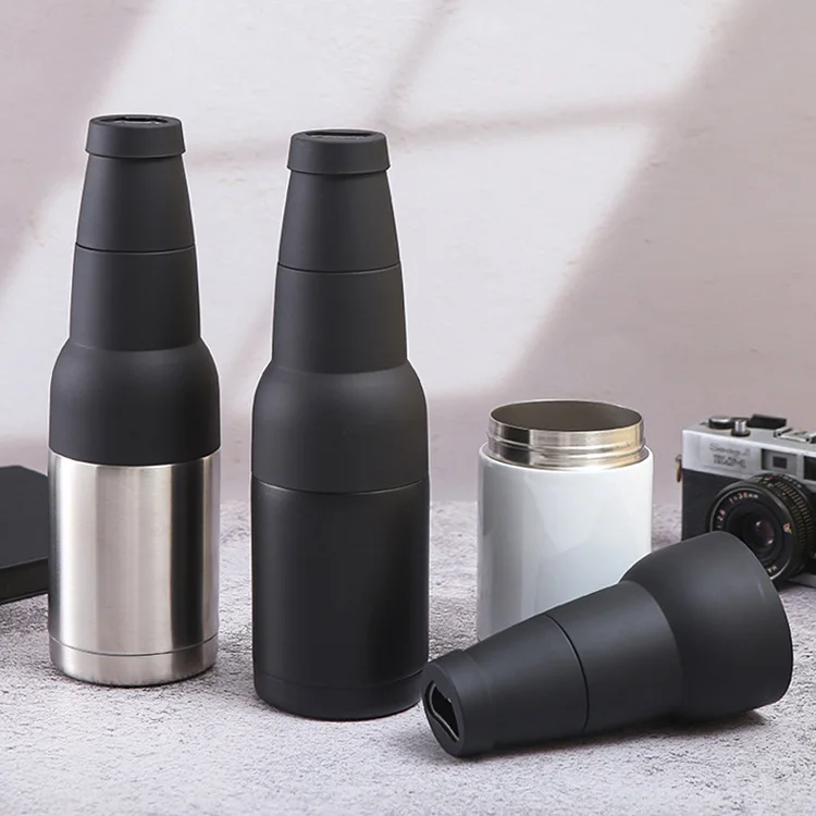 Customizable 12oz European and American New 304 Stainless Steel Cola Can Beer 3 in 1 Cooler