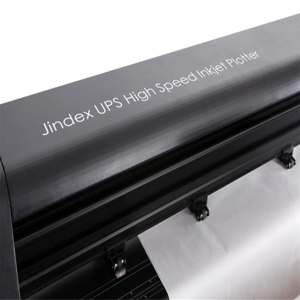 Jindex Super LAN Port UPS Inkjet Plotter High Speed Cost Saving Inkjet Plotter 2 HP45 Ink Cartridge CAD Plotter HPGL PLT PRN