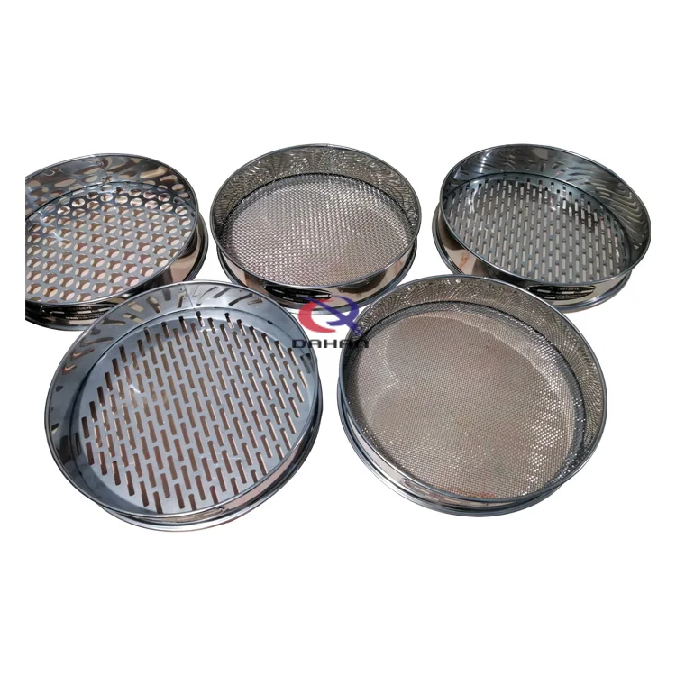 Quality Inspection Manual Filtering Screening Lab Test Soil Shaker Screen Analysis Test Sieve