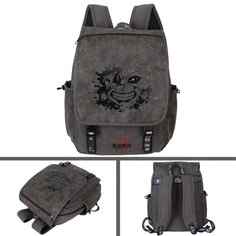 Popular Japan Anime Luffy Chopper Cartoon Backpack Demon Slayer Canvas Teenagers School Backpack