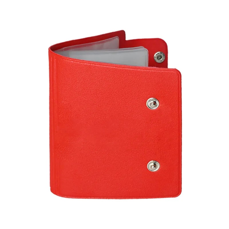 OEM/ODM Holder Leather Card Bag Wallet Metal Buckle Money Small Mini for Women