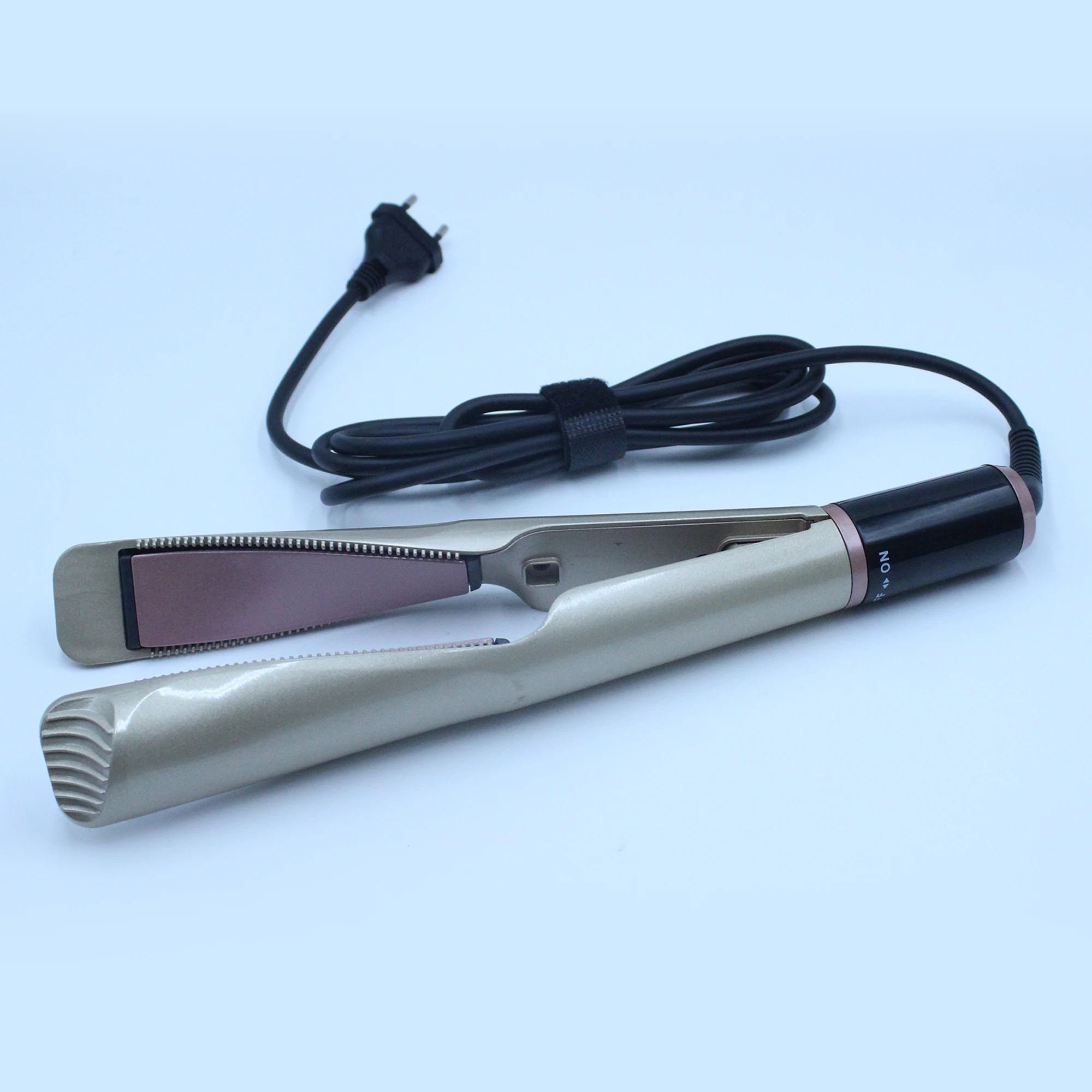 LCD Display 450 Degree PTC Private Label Professional fabricantes de planchas para el cabello 2 in 1 Straightener Curler