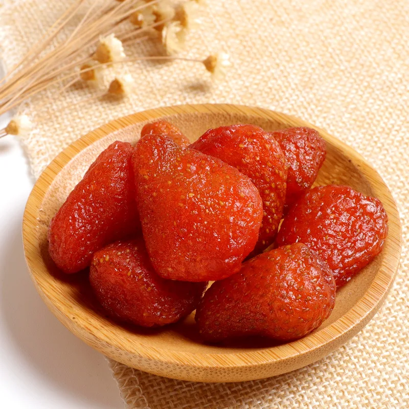 Natural High Quality Dried Strawberries Wholesale Snack Fruit Dried Strawberries