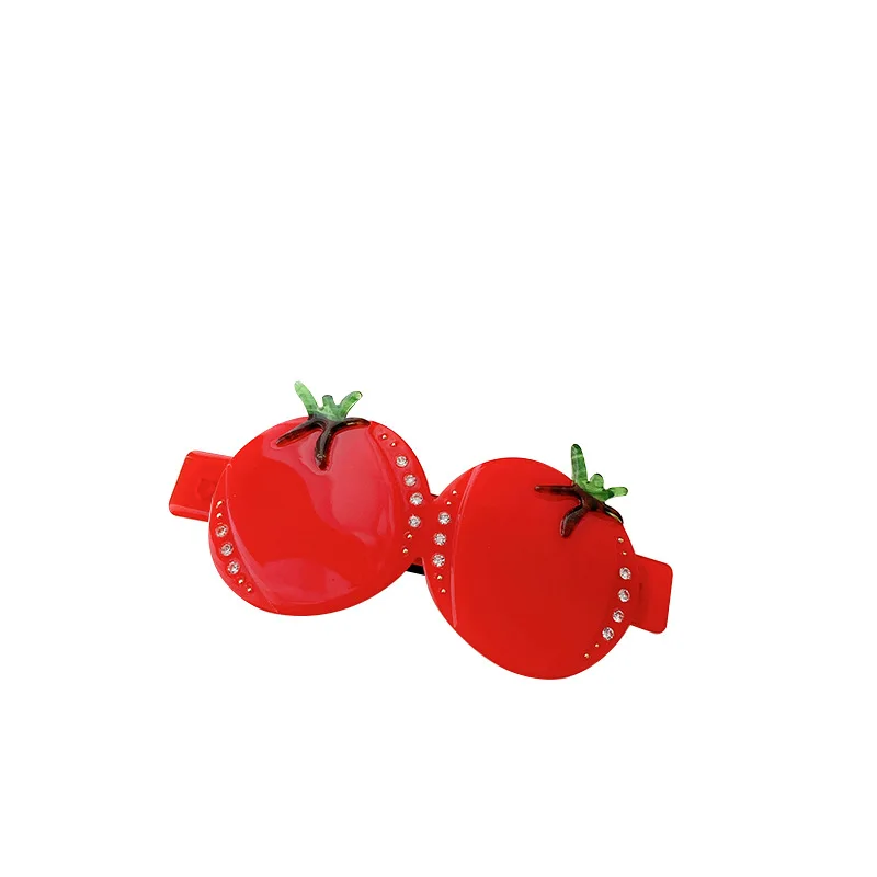 Dowell  Acetic Acid Plate Fruit Hair Clip Cute Girl Small Spring Clip Half Tie Hair Clip Coil Hair Headwear
