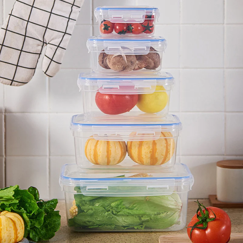 Take Out Lunch Microwavable And Refrigerator Plastic Food Storage & Container Airtight Food Container Set
