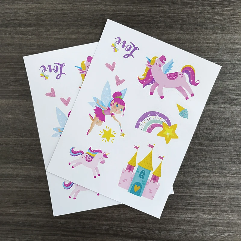 Removable PVC Castle Fairy Unicorn Glow Stickers  Glow in Dark Night Glowing  For Children Green Light Luminous  Waterproof