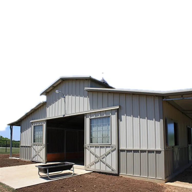 Cheap Prefab Metal Garage Shed Building Prefabricated Building Warehouse Steel Barn Shed